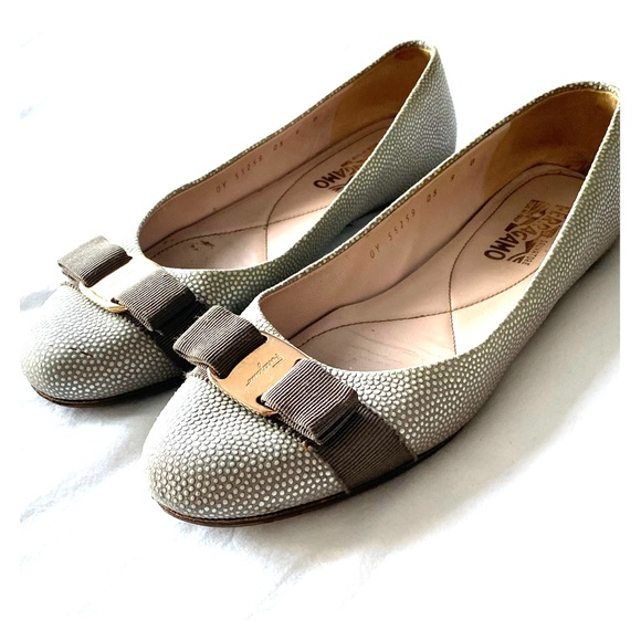 Salvatore Ferragamo Shoes - Salvatore Ferragamo ballet flat pebbled
